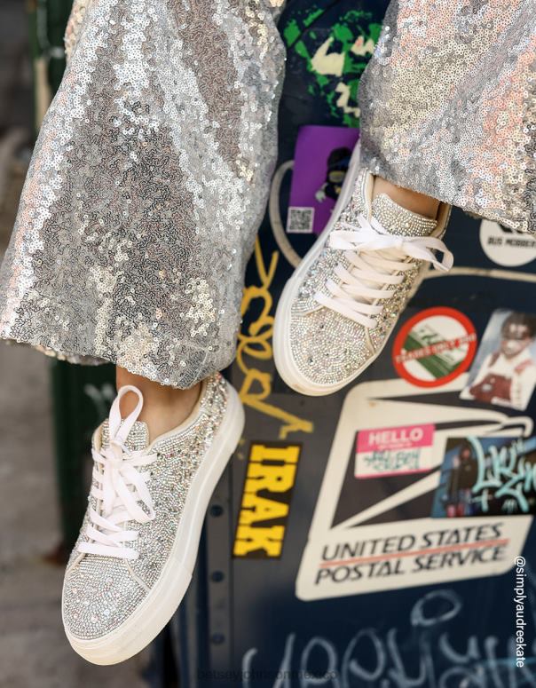 Betsey Johnson zapatos mujer F00V1 Sidny pedrería