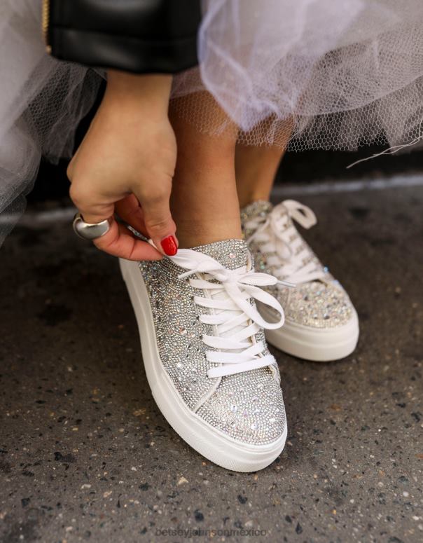 Betsey Johnson zapatos mujer F00V1 Sidny pedrería